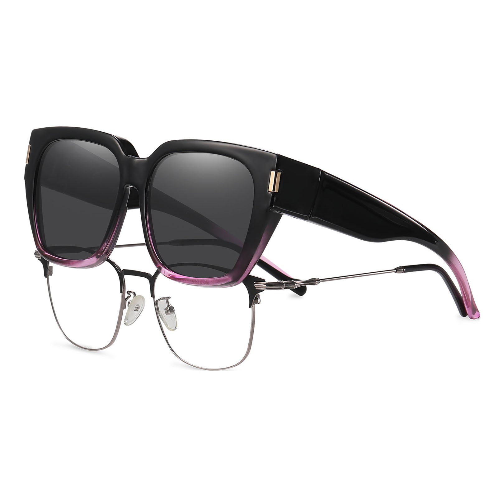 HAOLOTA Square Shapes Fit-Over Sunglasses SG0512
