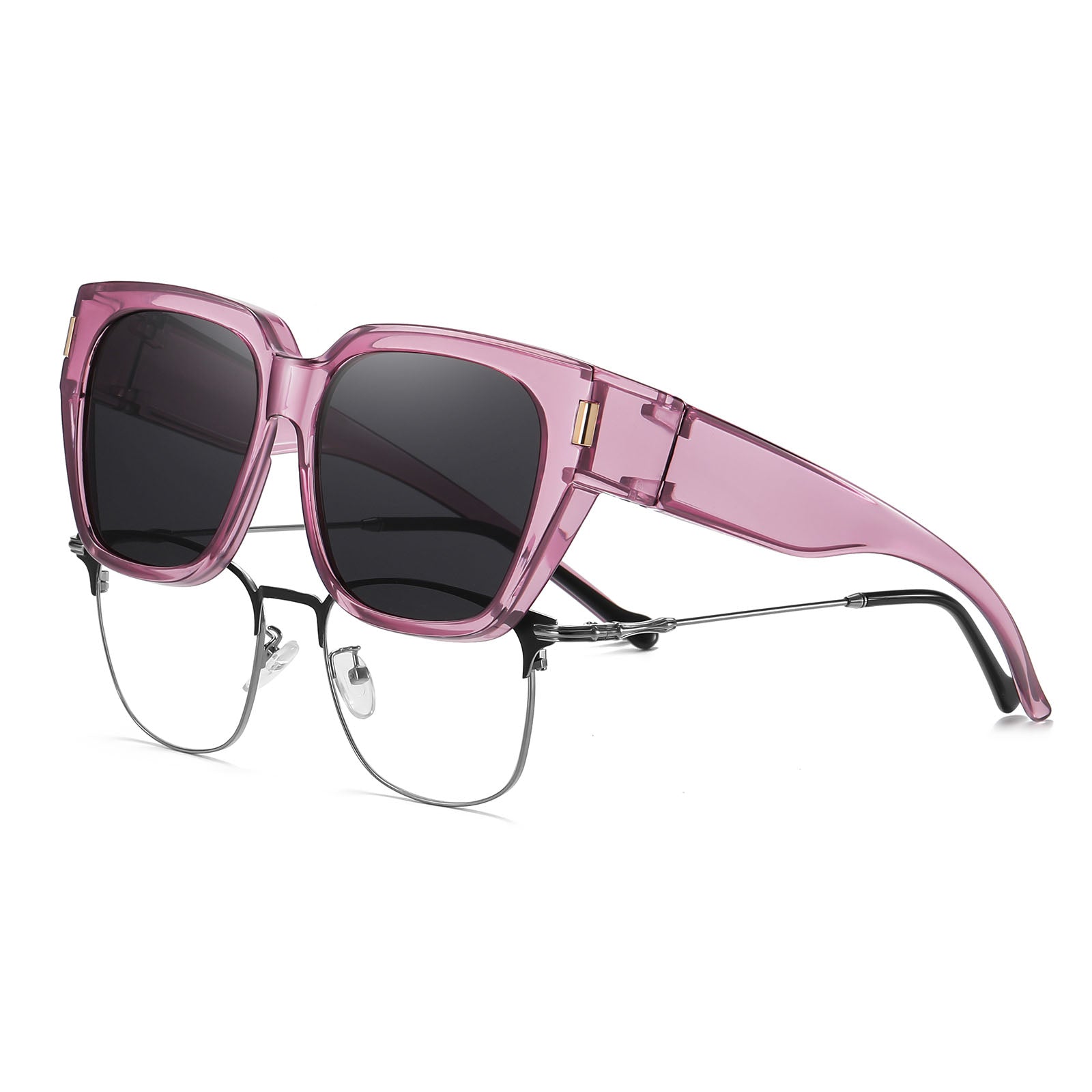 HAOLOTA Square Shapes Fit-Over Sunglasses SG0512