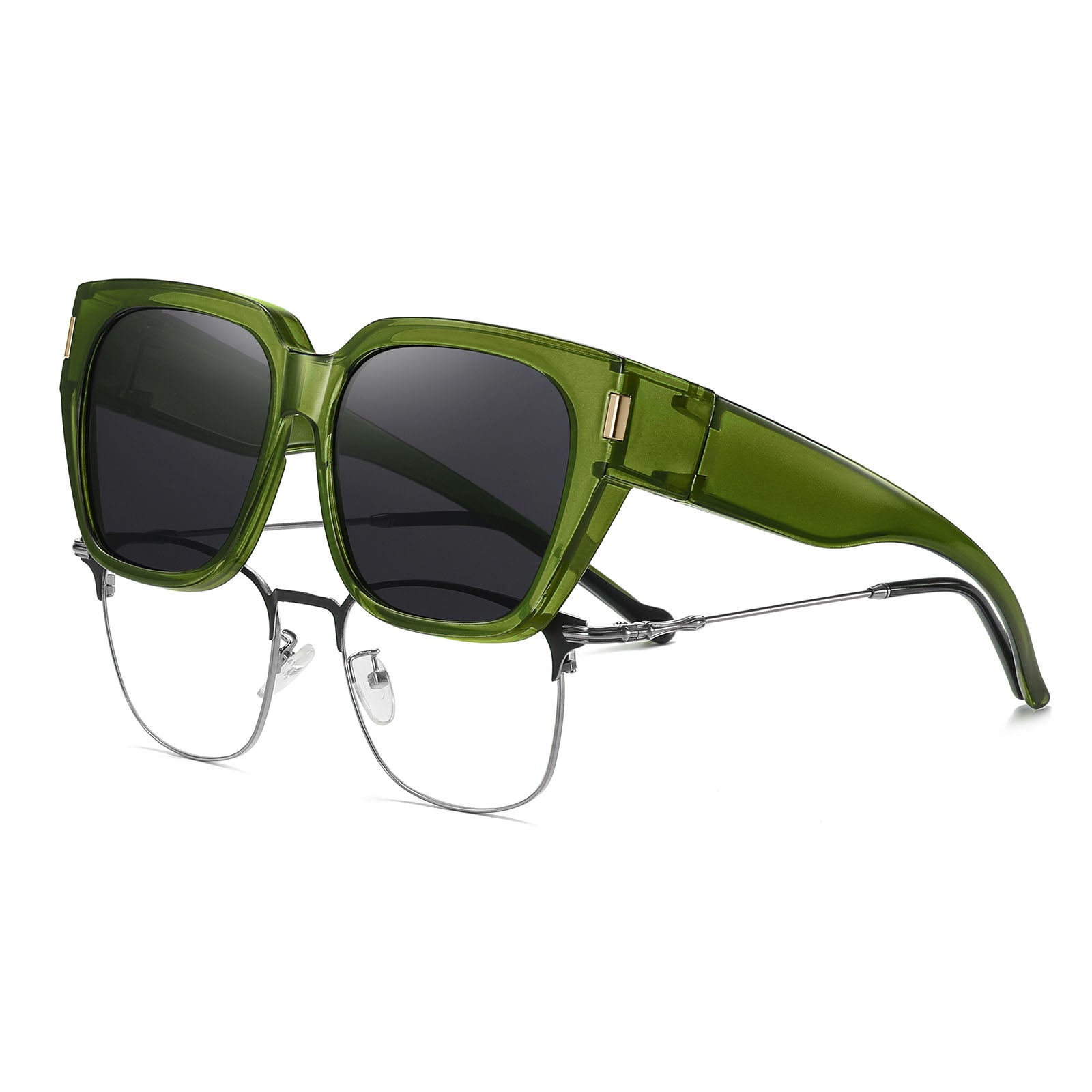 HAOLOTA Square Shapes Fit-Over Sunglasses SG0512