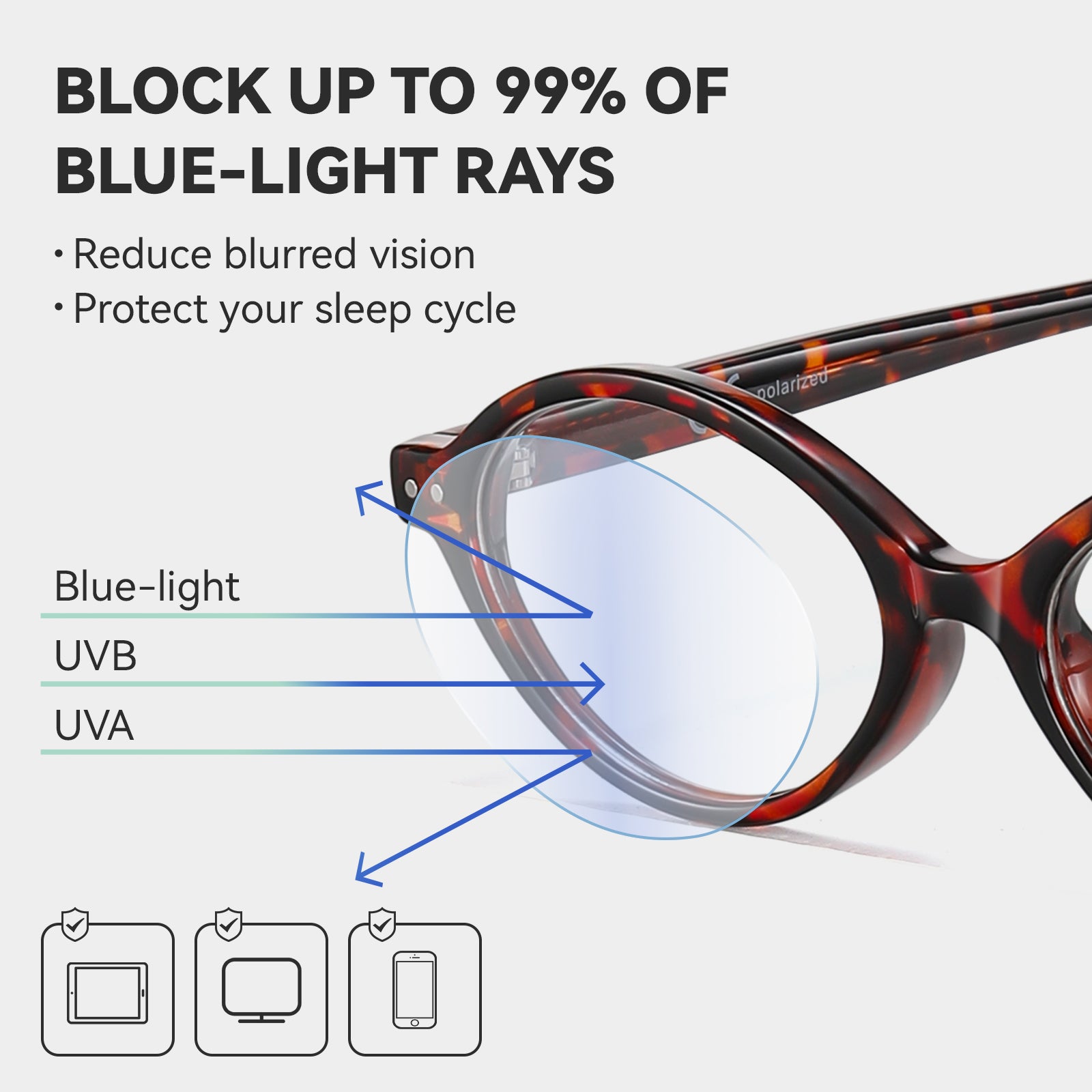 HAOLOTA Round Blue Light Blocking Glasses Women BG6101