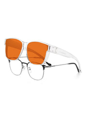 HAOLOTA Blue Light Blocking Sleep Glasses Fitovers SPG0174