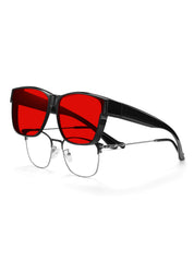 HAOLOTA Blue Light Blocking Sleep Glasses Fitovers SPG0174