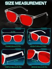 HAOLOTA Blue Green Light Blocking Sleep Glasses SPG8081