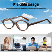 HAOLOTA Round Blue Light Blocking Glasses Women BG6101