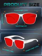 HAOLOTA Blue Light Blocking Sleep Glasses Fitovers SPG0174