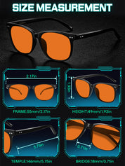 HAOLOTA Blue Green Light Blocking Sleep Glasses SPG8081