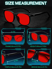 HAOLOTA Blue Green Light Blocking Sleep Glasses SPG8081