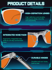 HAOLOTA Blue Green Light Blocking Sleep Glasses SPG8081