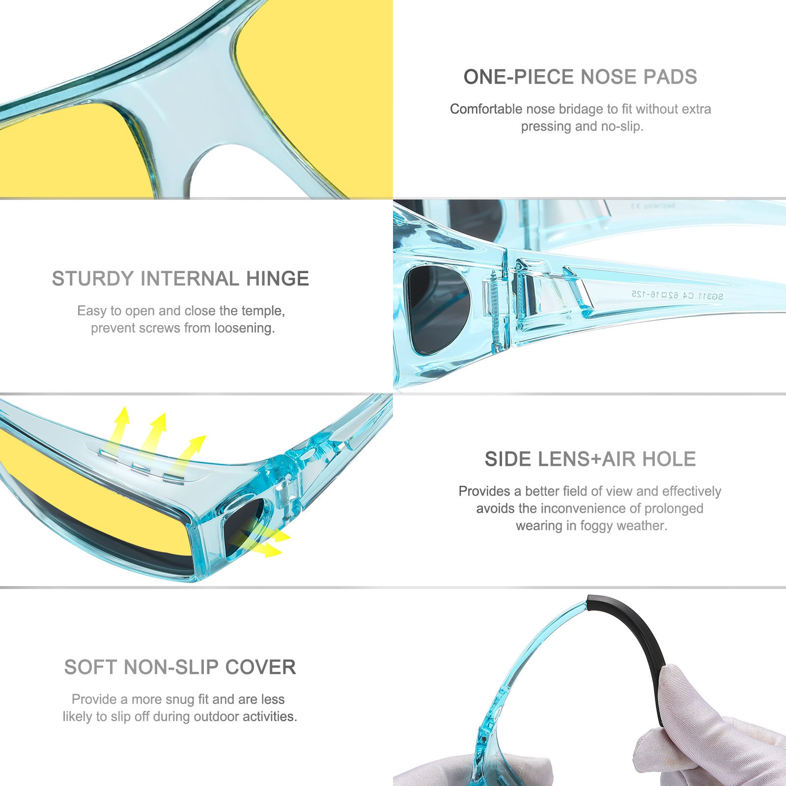 HAOLOTA Night Driving Over Glasses Men Women NV0311