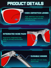 HAOLOTA Blue Green Light Blocking Sleep Glasses SPG8081