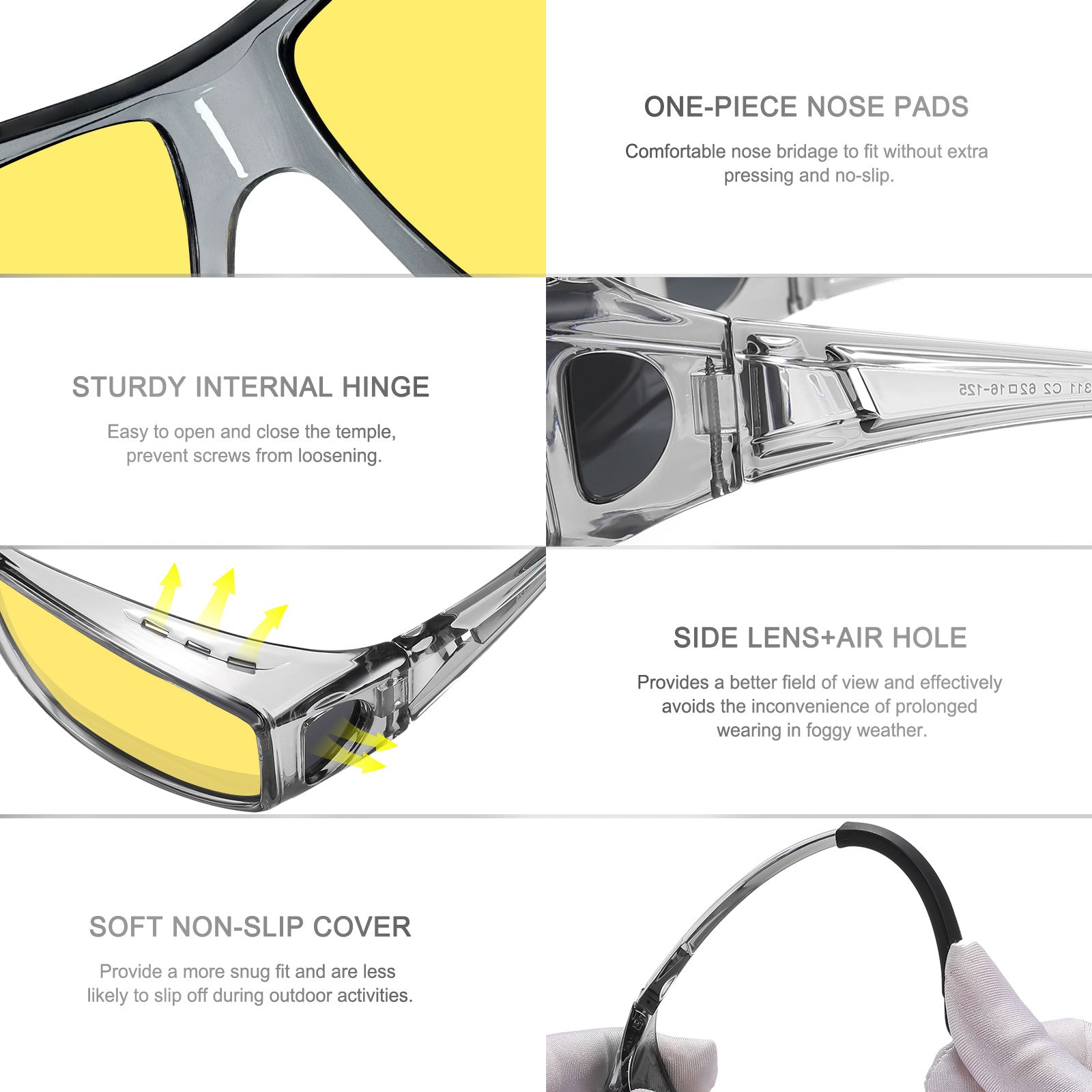 HAOLOTA Night Driving Over Glasses Men Women NV0311