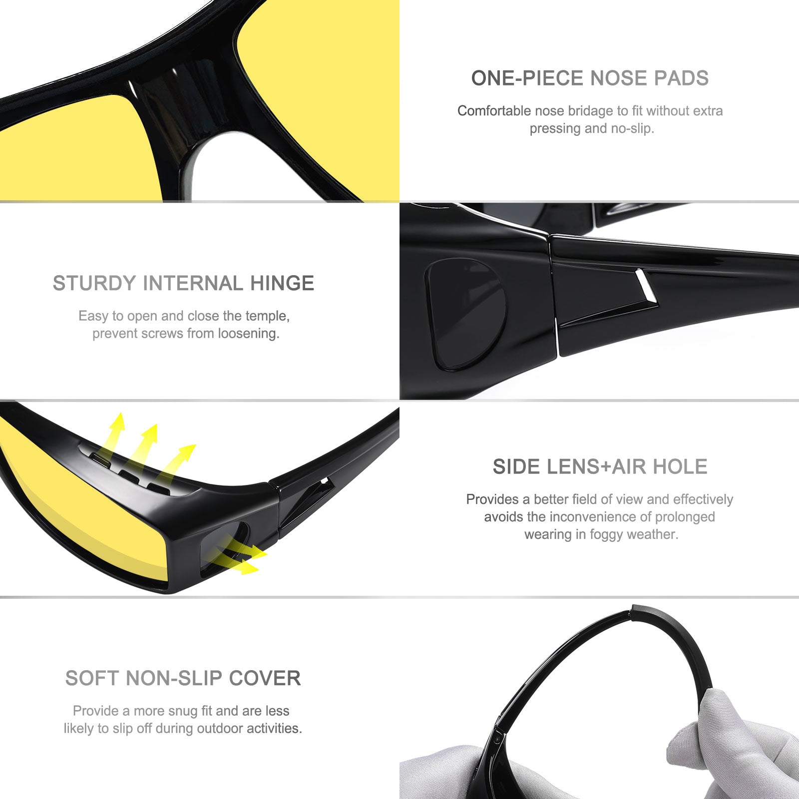 HAOLOTA Night Driving Over Glasses Men Women NV0311