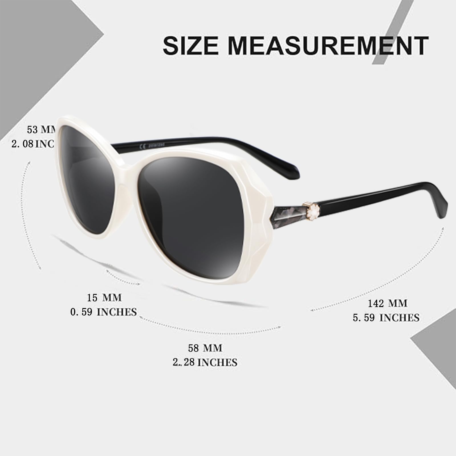 HAOLOTA Oversized Sunglasses Womens SG9402