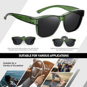 HAOLOTA Square Oversized Over Sunglasses Men SG0174L