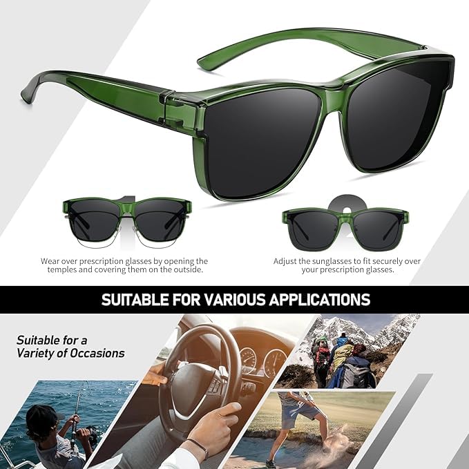 HAOLOTA Square Oversized Over Sunglasses Men SG0174L