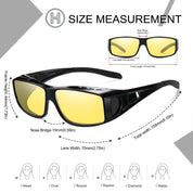 HAOLOTA Night Driving Over Glasses Men Women NV0311