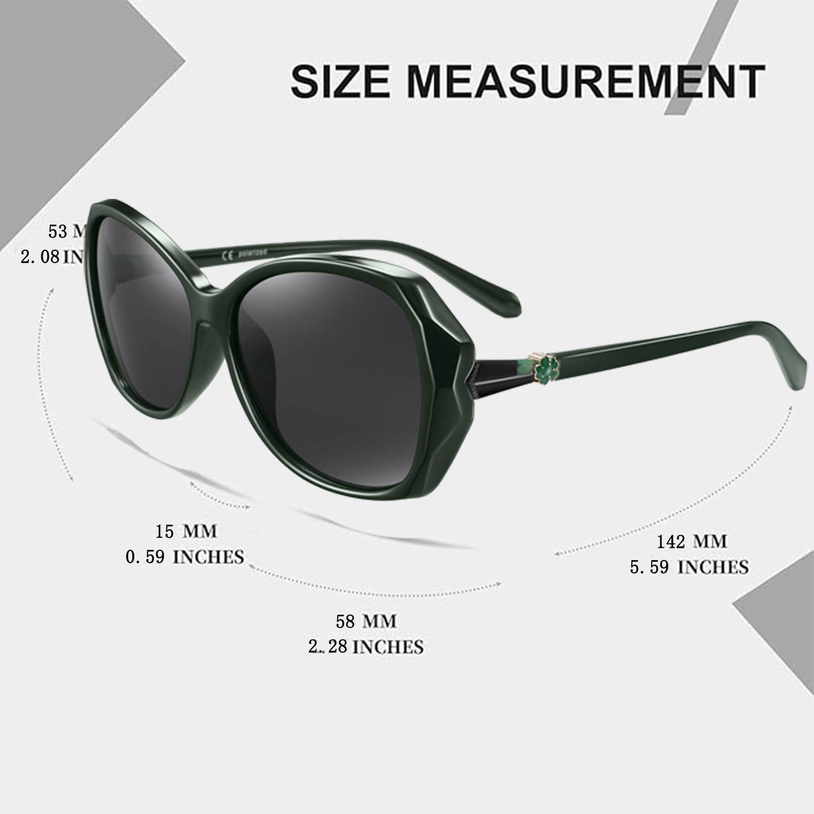 HAOLOTA Oversized Sunglasses Womens SG9402