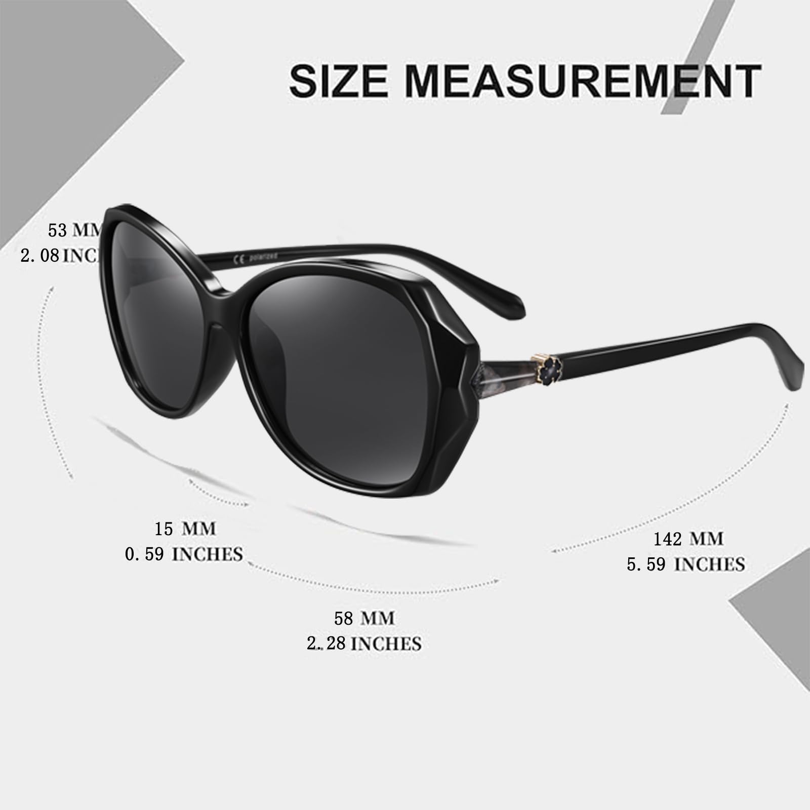 HAOLOTA Oversized Sunglasses Womens SG9402