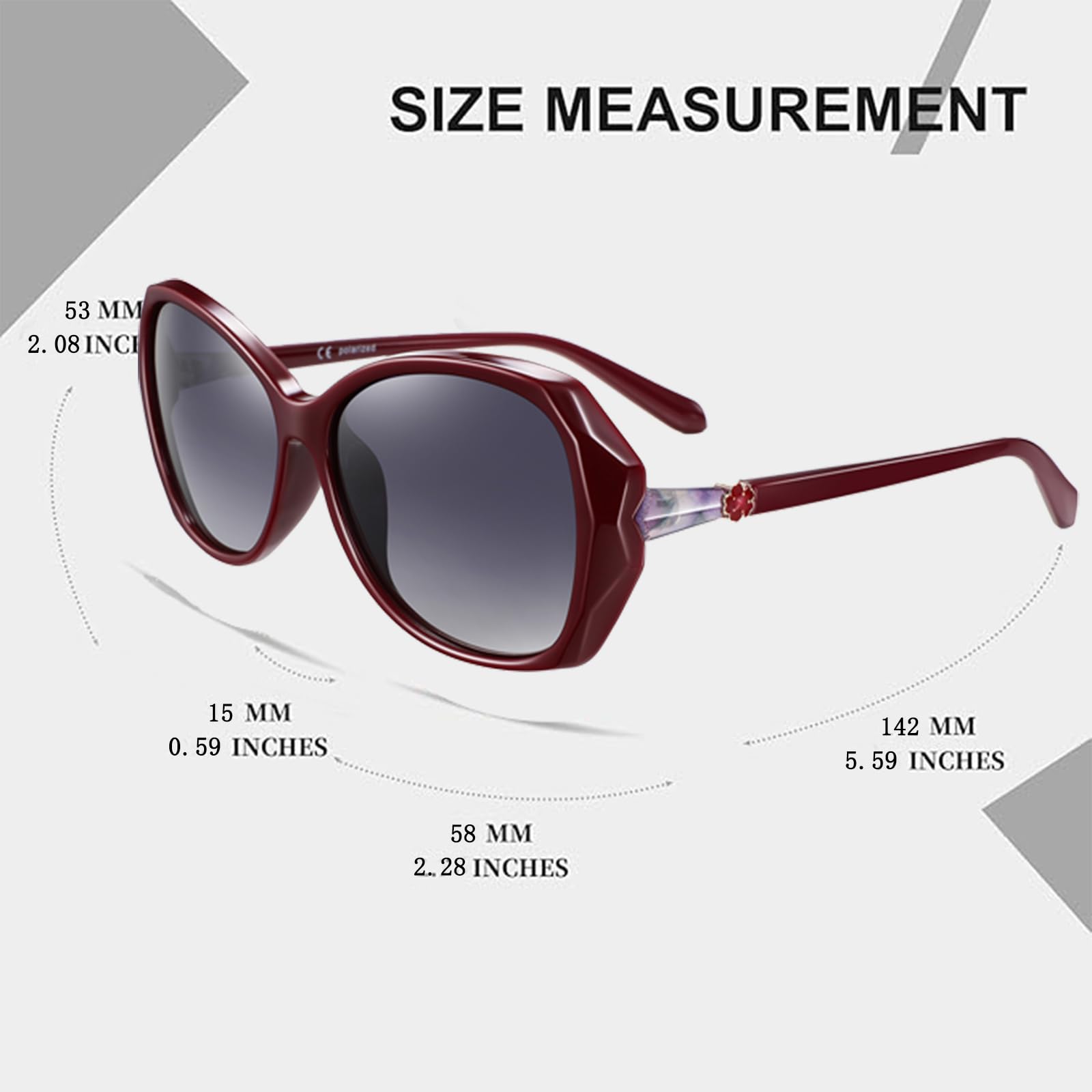 HAOLOTA Oversized Sunglasses Womens SG9402