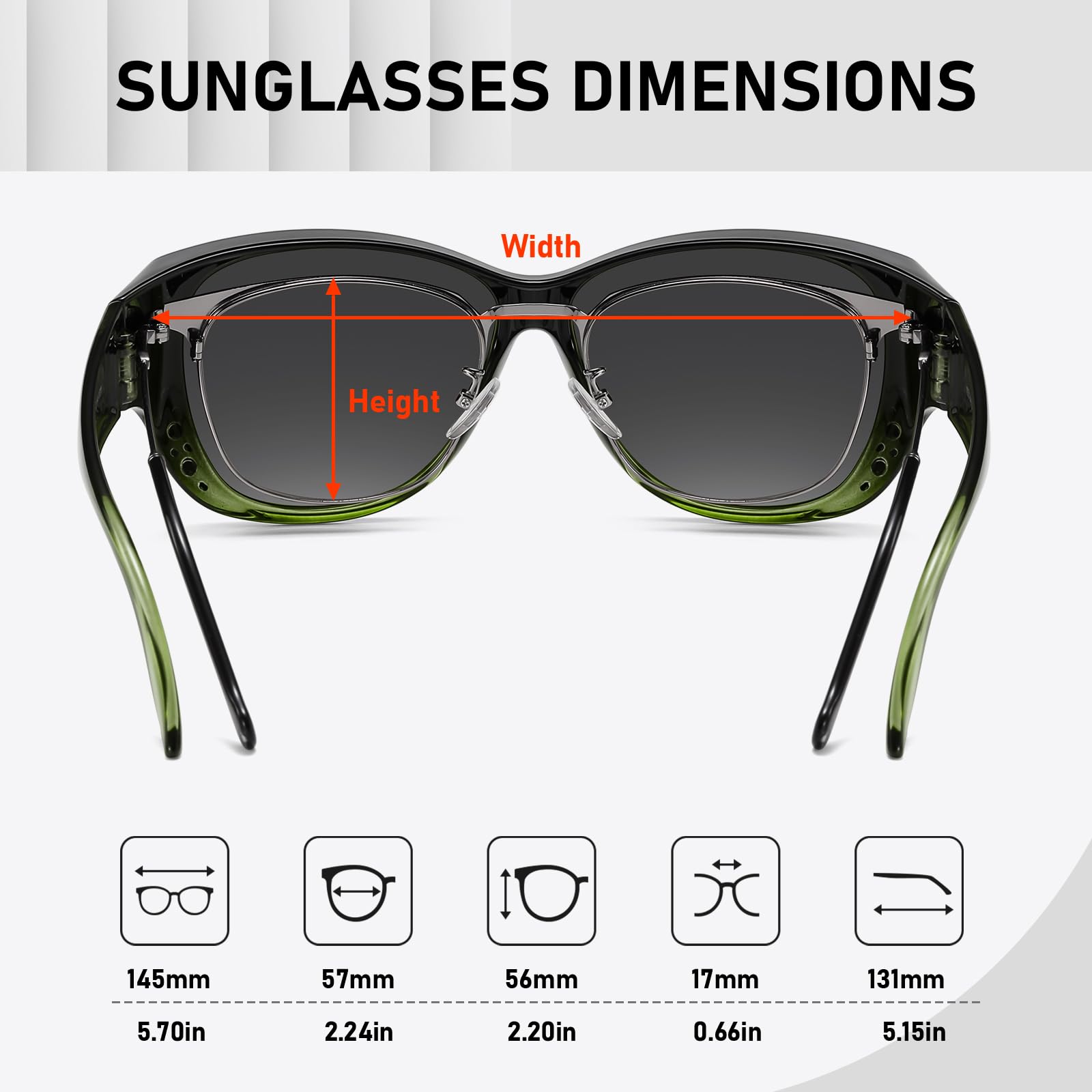 HAOLOTA Rhinestone Fit Over Sunglasses Women SG0107