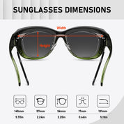 HAOLOTA Rhinestone Fit Over Sunglasses Women SG0107