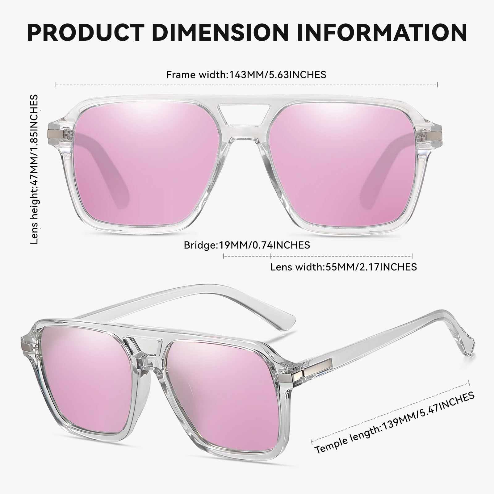 HAOLOTA Retro Aviator Sunglasses Women Men SG3483