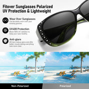 HAOLOTA Rhinestone Fit Over Sunglasses Women SG0107