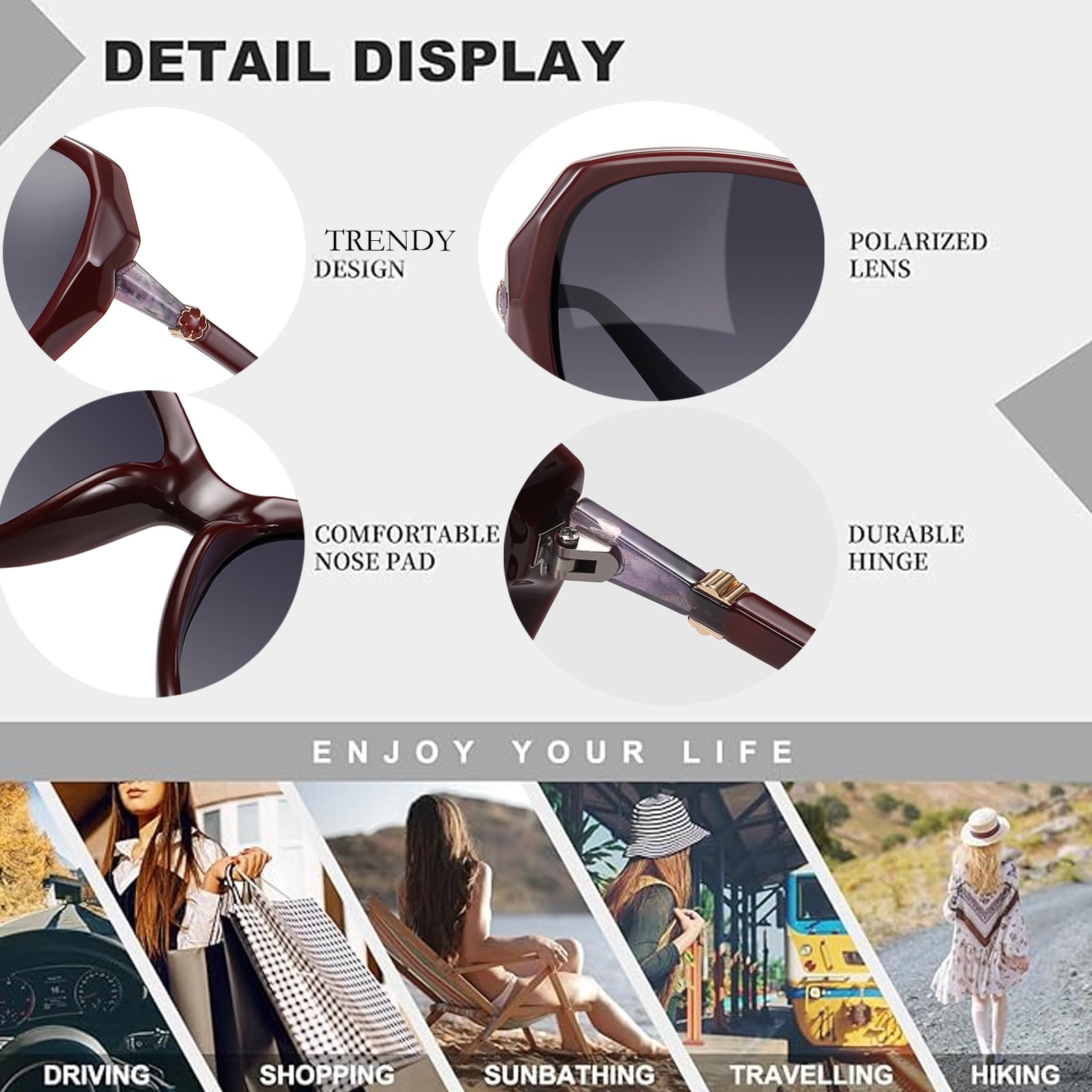 HAOLOTA Oversized Sunglasses Womens SG9402