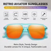 HAOLOTA Retro Aviator Sunglasses Women Men SG3483