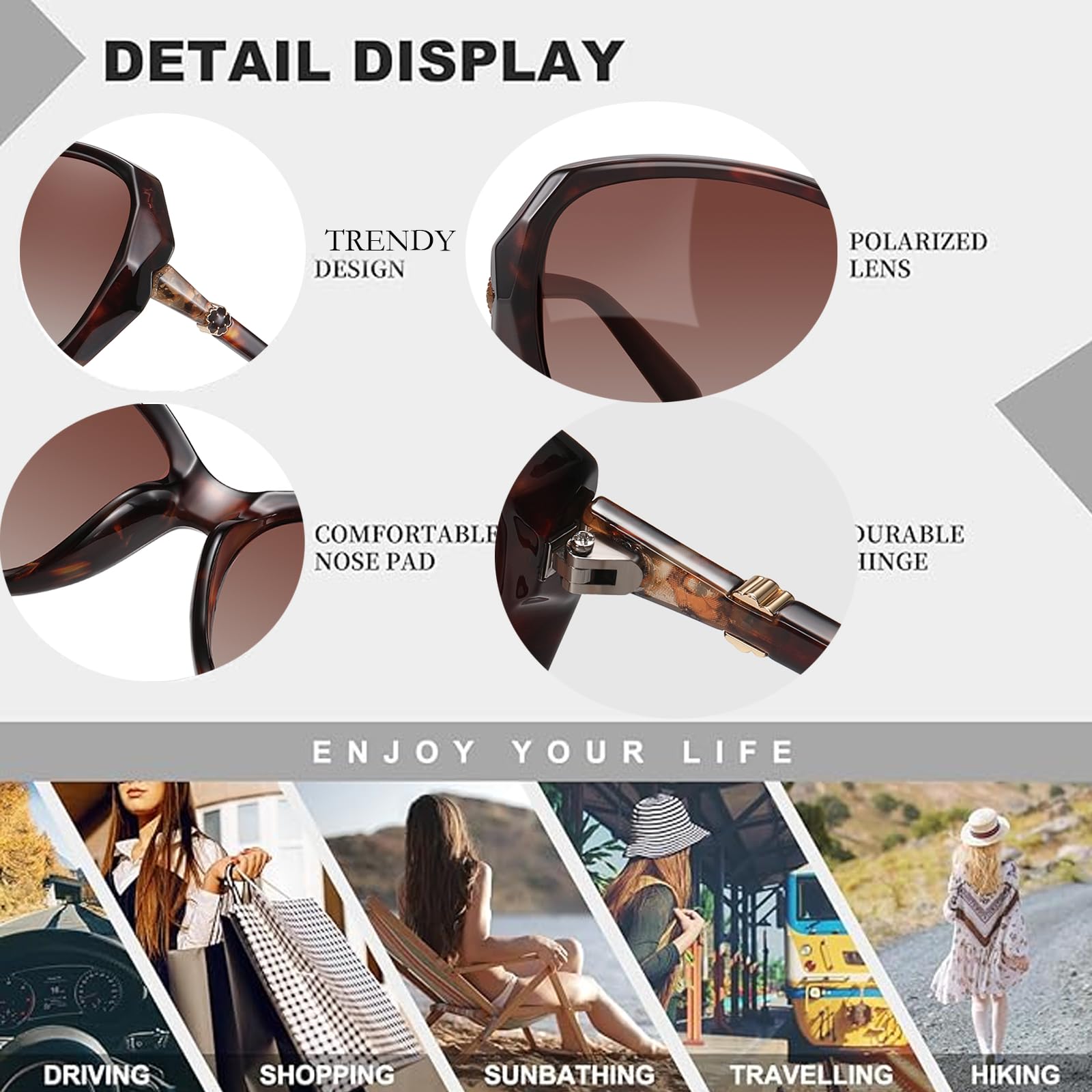 HAOLOTA Oversized Sunglasses Womens SG9402
