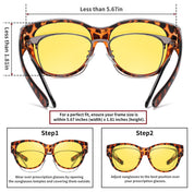 HAOLOTA Night Driving Glasses Over Glasses Women NV0179
