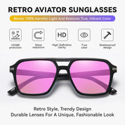 HAOLOTA Retro Aviator Sunglasses Women Men SG3483