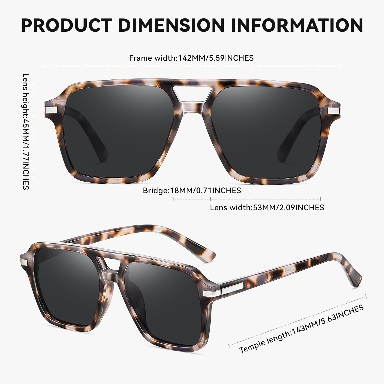 HAOLOTA Retro Aviator Sunglasses Women Men SG3483