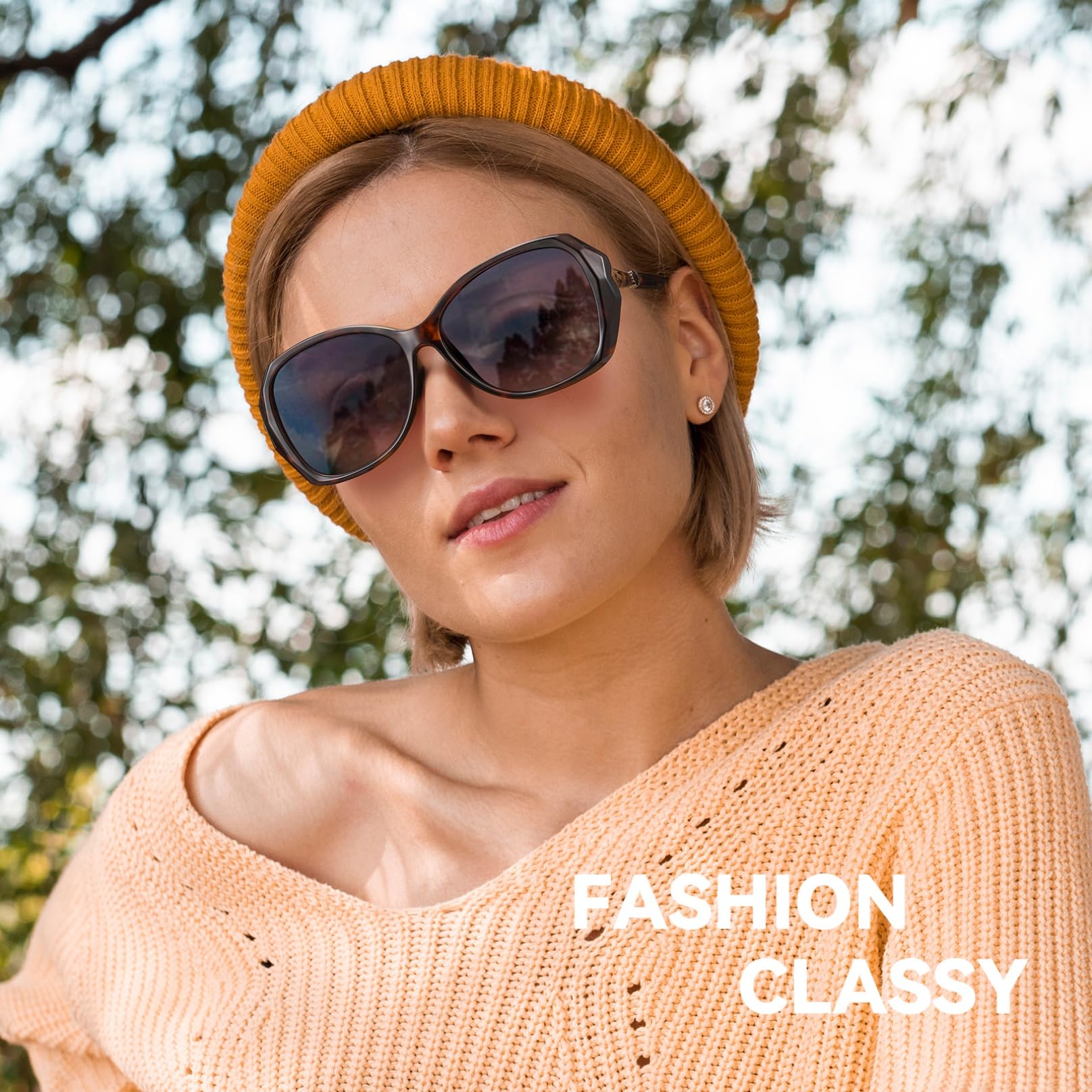 HAOLOTA Oversized Sunglasses Womens SG9402