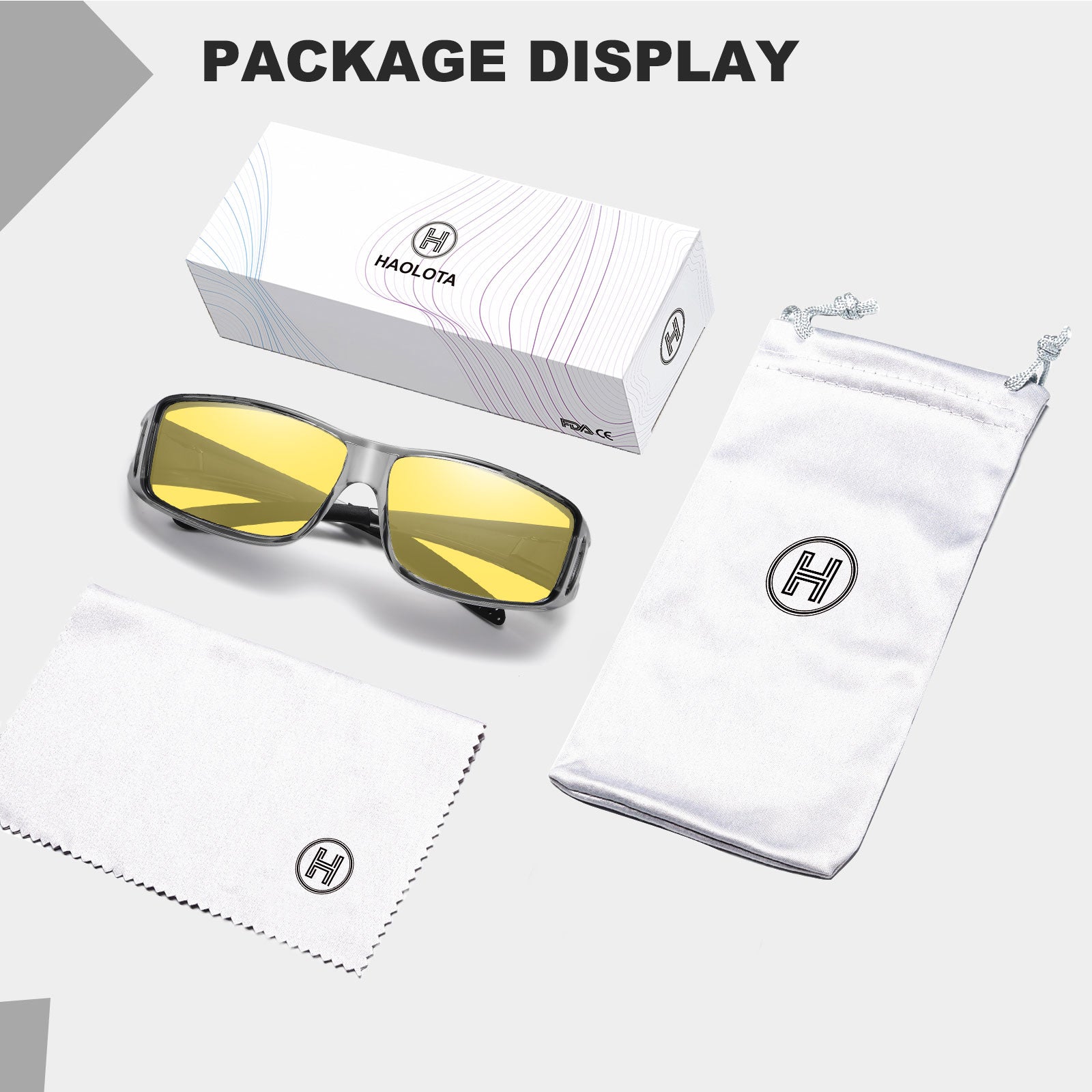 HAOLOTA Night Driving Over Glasses Men Women NV0311