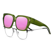 HAOLOTA Square Shapes Fit-Over Sunglasses SG0512