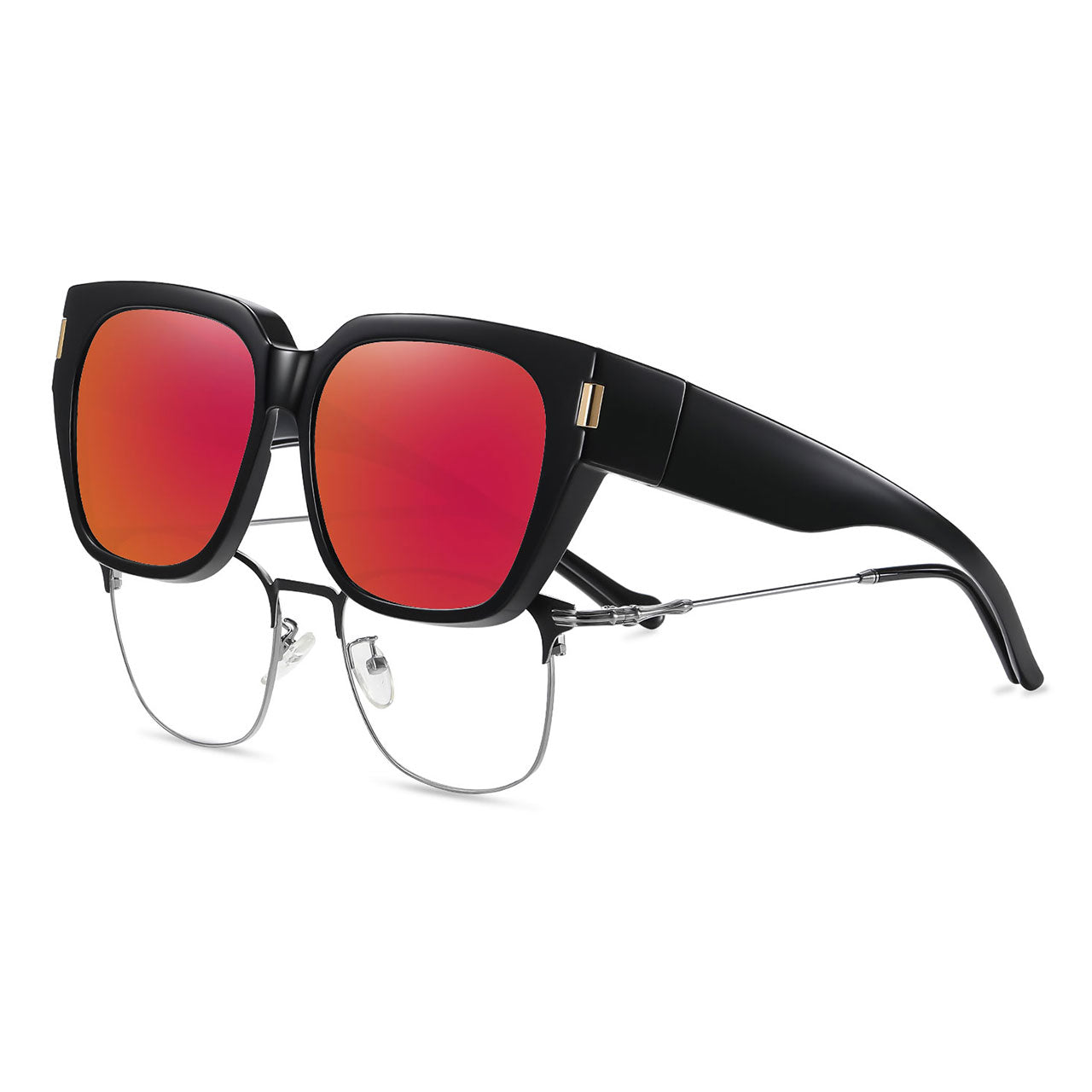 HAOLOTA Square Shapes Fit-Over Sunglasses SG0512