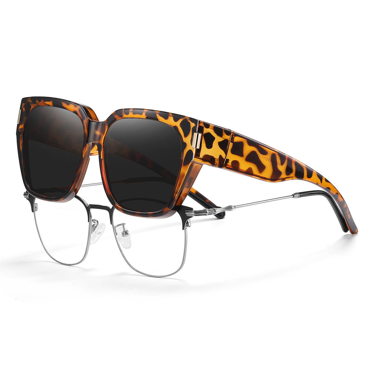 HAOLOTA Square Shapes Fit-Over Sunglasses SG0512
