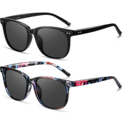 HAOLOTA 2pcs Classic Round Sunglasses Women SG8081-2P