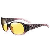HAOLOTA Rhinestone Night Driving Glasses Women NV0008