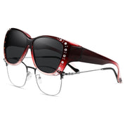 HAOLOTA Rhinestone Fit Over Sunglasses Women SG0107