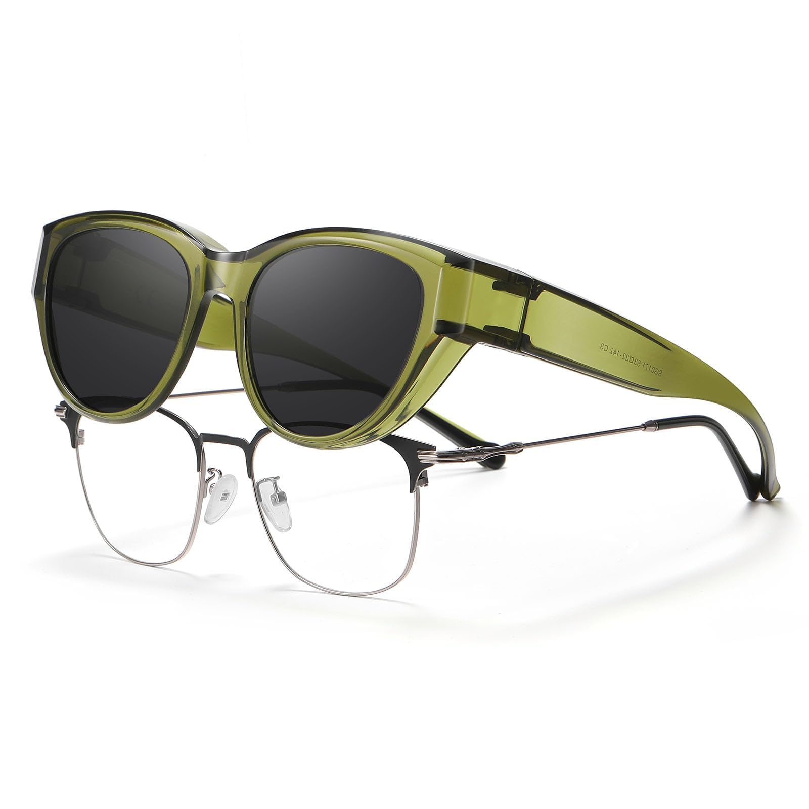 HAOLOTA Small Cat Eye Fit Over Sunglasses Women SG0171