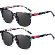 HAOLOTA 2pcs Classic Round Sunglasses Women SG8081-2P