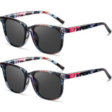 HAOLOTA 2pcs Classic Round Sunglasses Women SG8081-2P