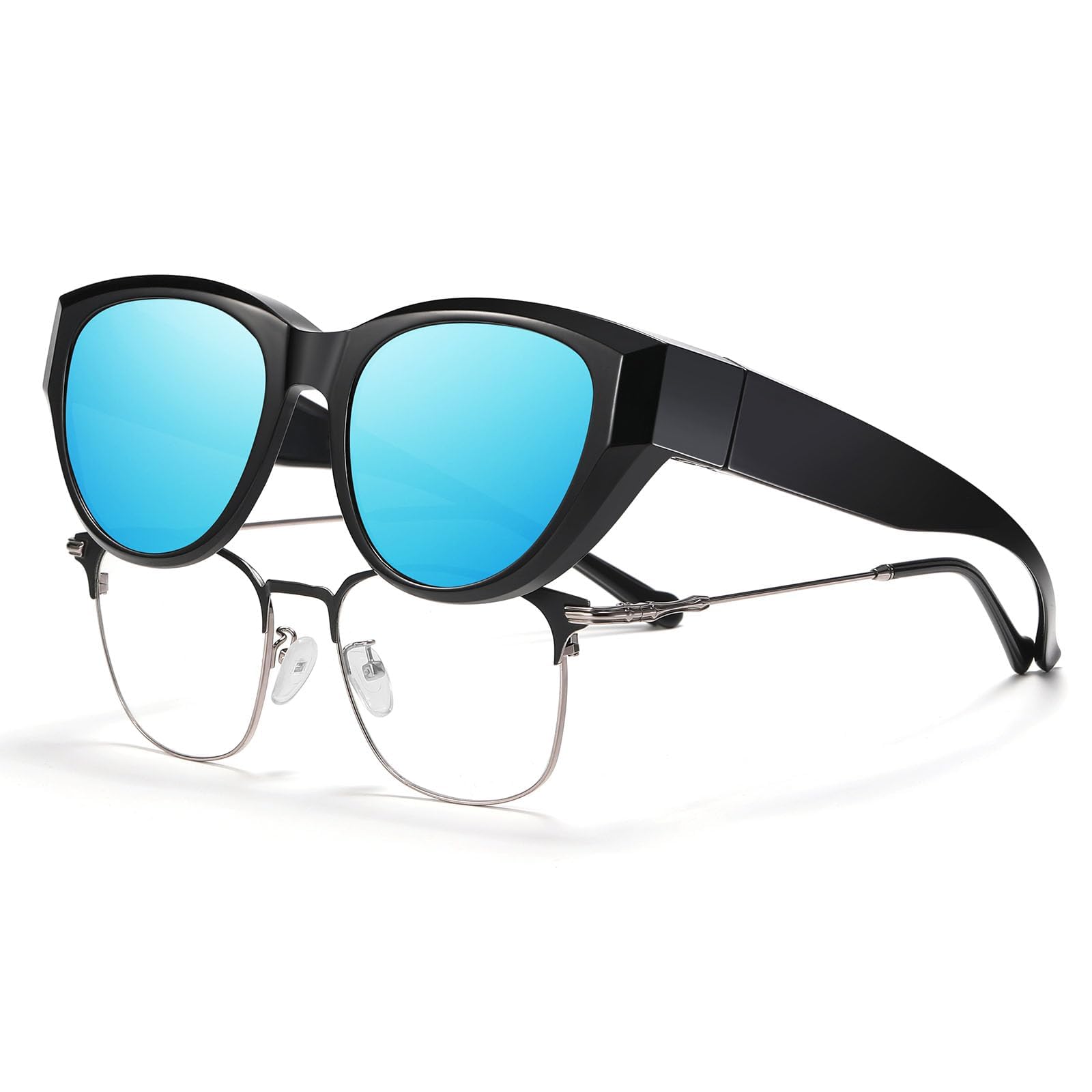 HAOLOTA Small Cat Eye Fit Over Sunglasses Women SG0171