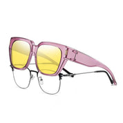 HAOLOTA Square Fit over Night Vision Driving Glasses NV0512