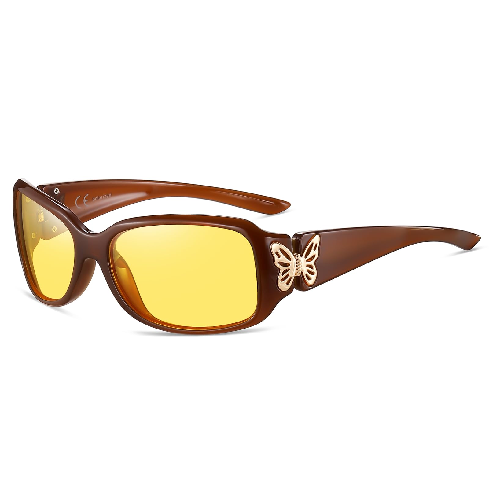 HAOLOTA Butterfly Night Driving Glasses Women NV0012