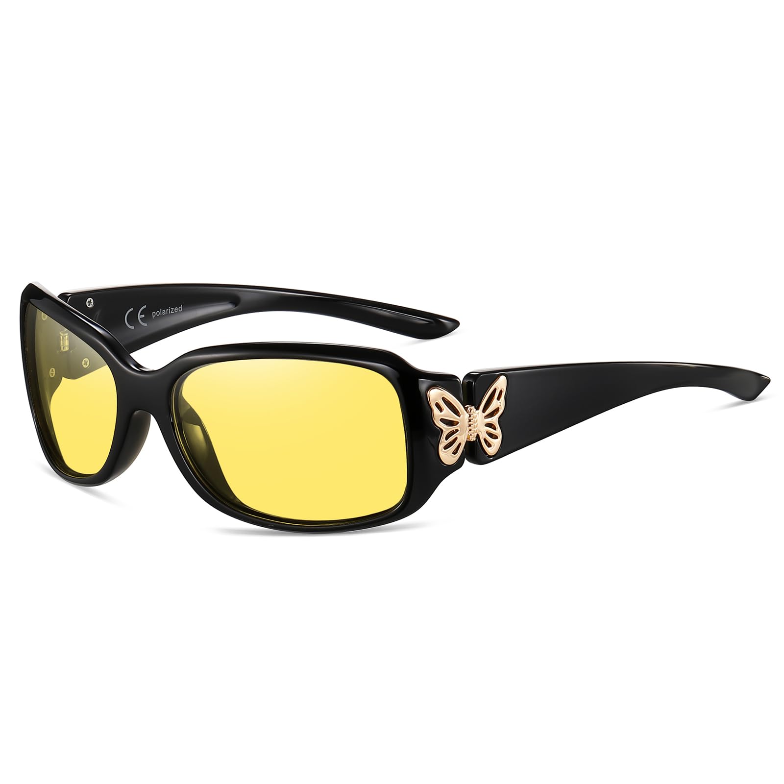 HAOLOTA Butterfly Night Driving Glasses Women NV0012
