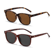 HAOLOTA 2pcs Classic Round Sunglasses Women SG1825-2P