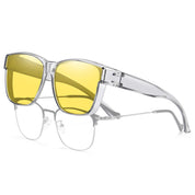 HAOLOTA Square Night Vision Driving Over Glasses NV0174L
